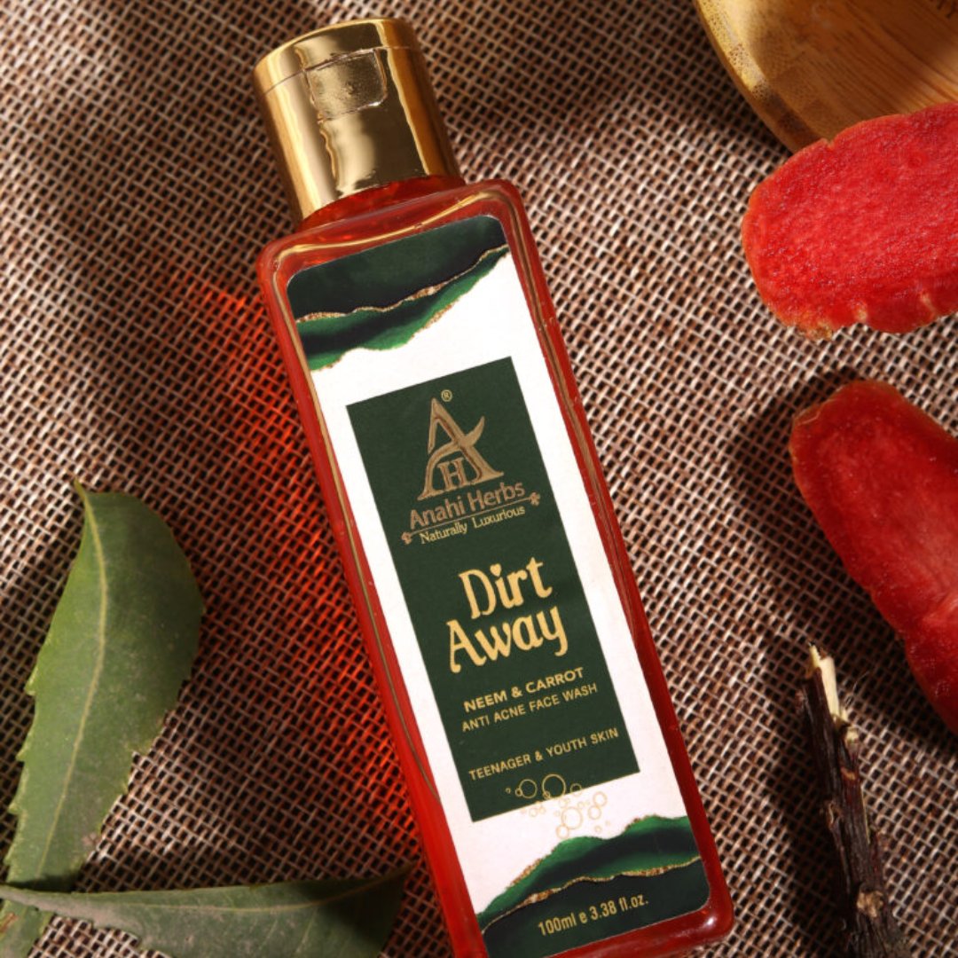 Dirt Away - Anti acne Face wash, Neem & Carrot