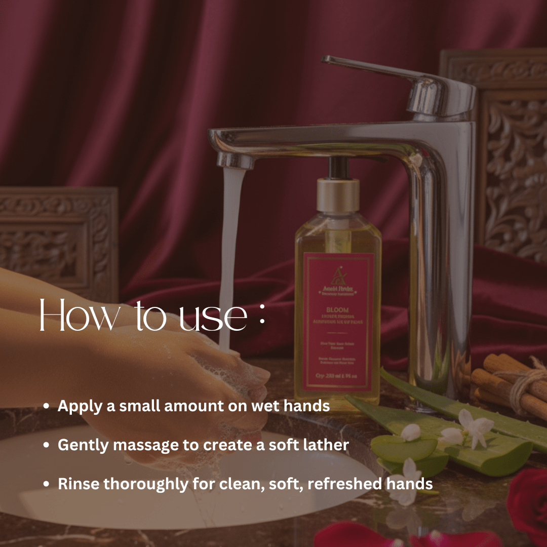 BLOOM Antibacterial Ayurvedic Hand Wash - Anahiherbs