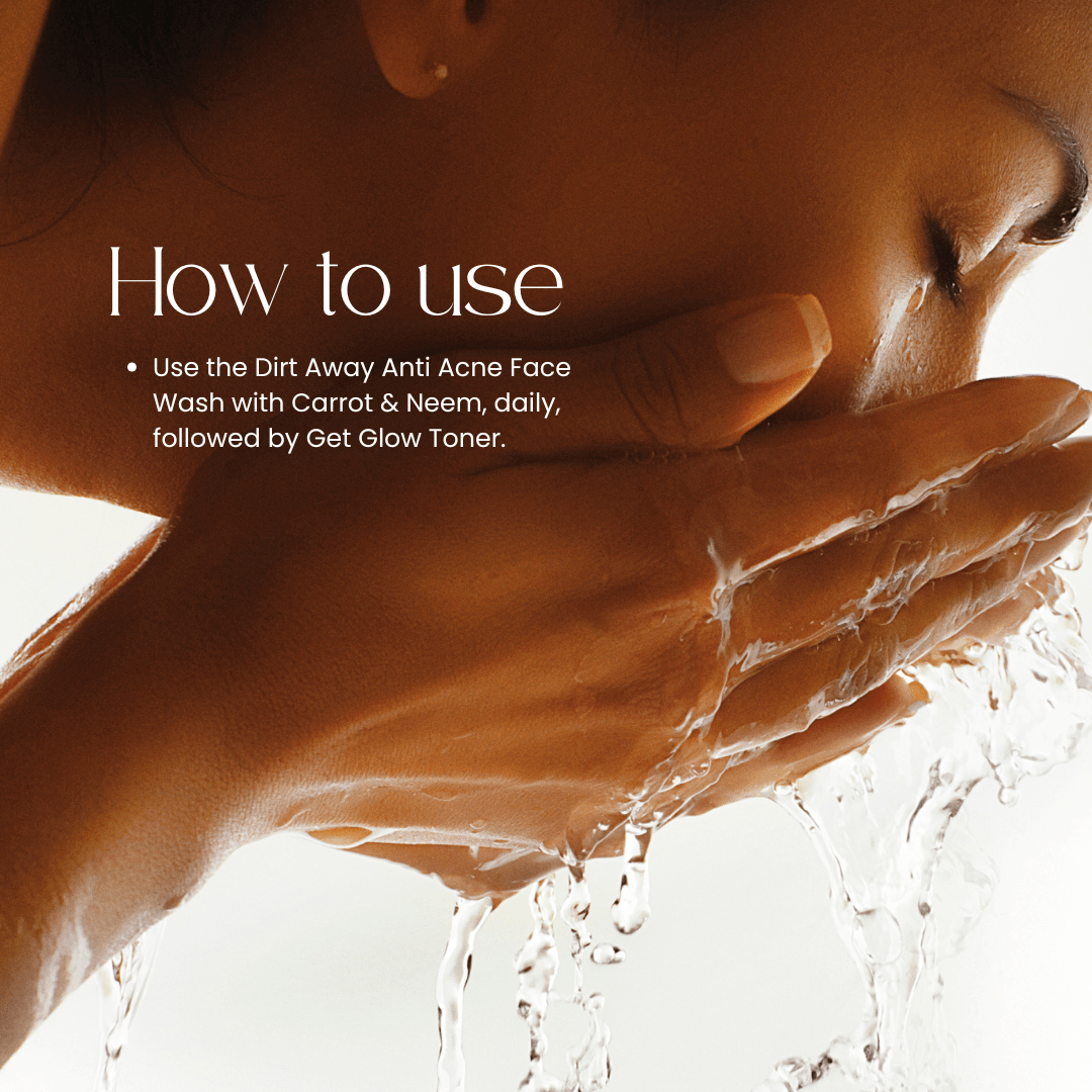 Dirt Away - Anti acne Face wash, Neem & Carrot - Anahiherbs