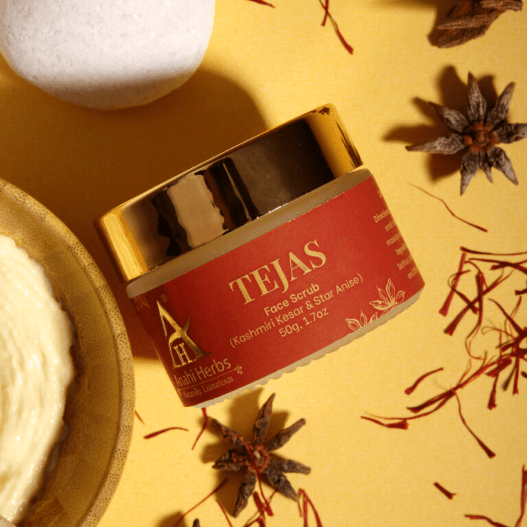 Face Scrub With Kashmiri Kesar & Star Anise - Anahiherbs