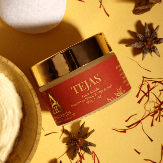 Face Scrub With Kashmiri Kesar & Star Anise - Anahiherbs
