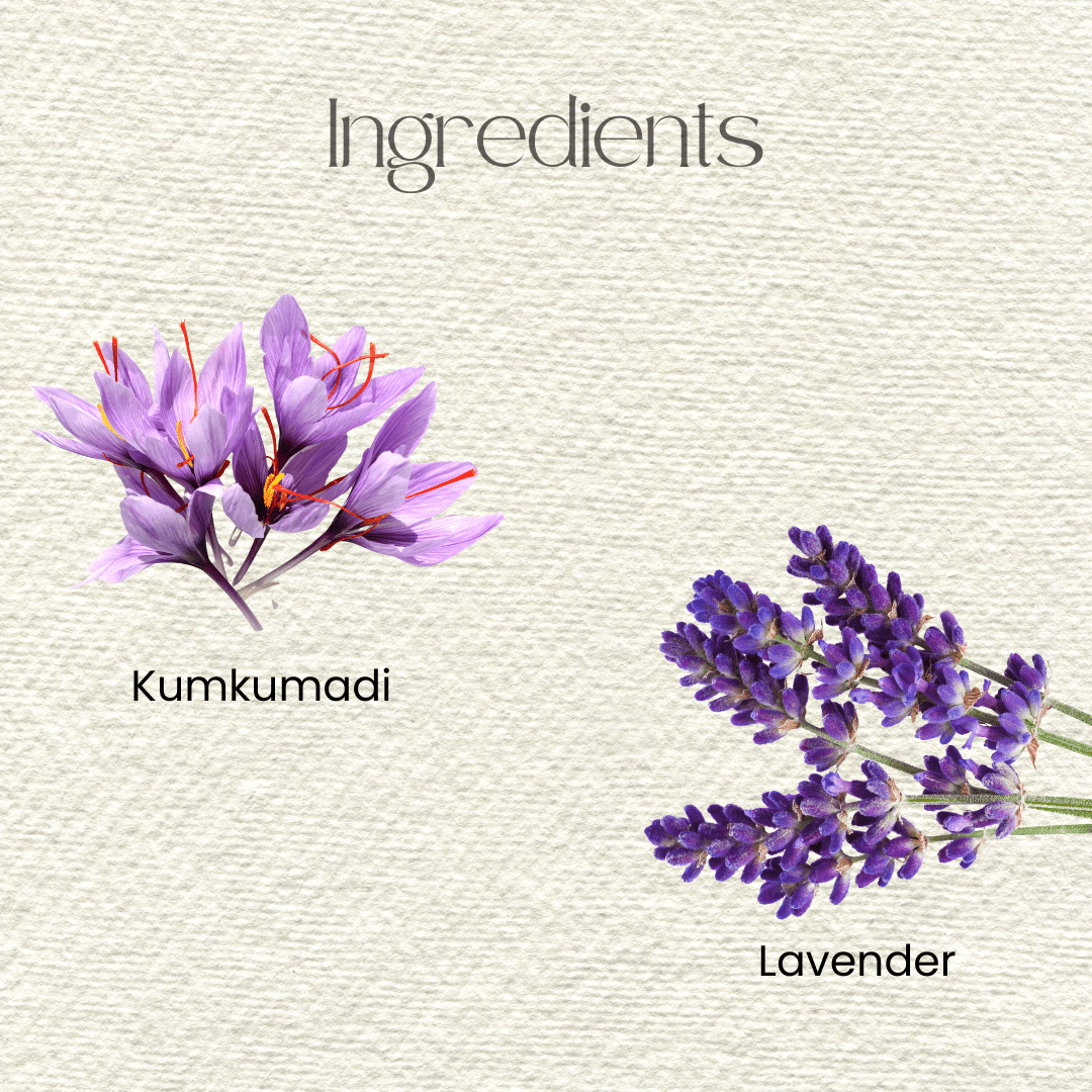 Face Ubtan Nagkesar, Lavender & Saffron - Asht Lepam - Anahiherbs