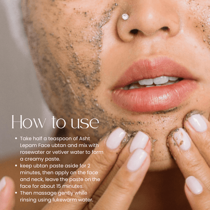 Face Ubtan Nagkesar, Lavender & Saffron - Asht Lepam - Anahiherbs