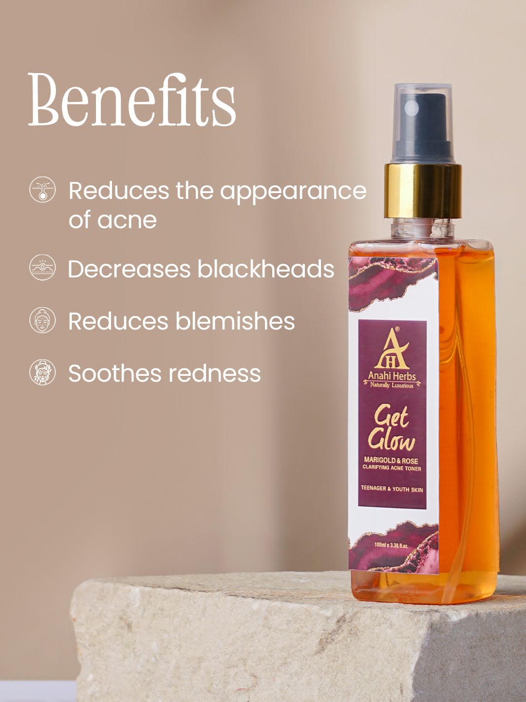 Get Glow - Clarifying Acne Toner - Anahiherbs