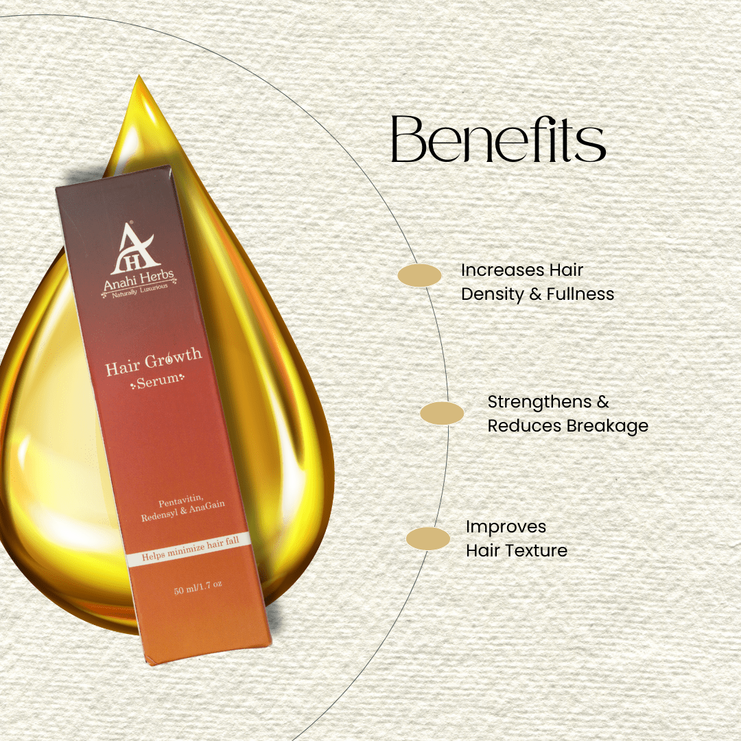 Helps Minimize Hair Fall - Hair growth serum - Anahiherbs