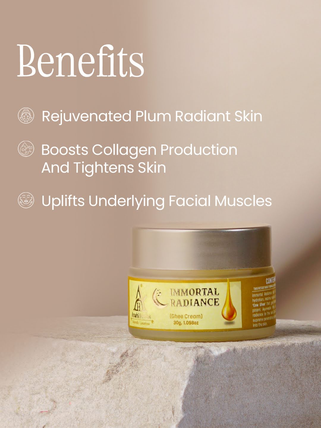 Immortal Radiance Ghee Cream - Anahiherbs