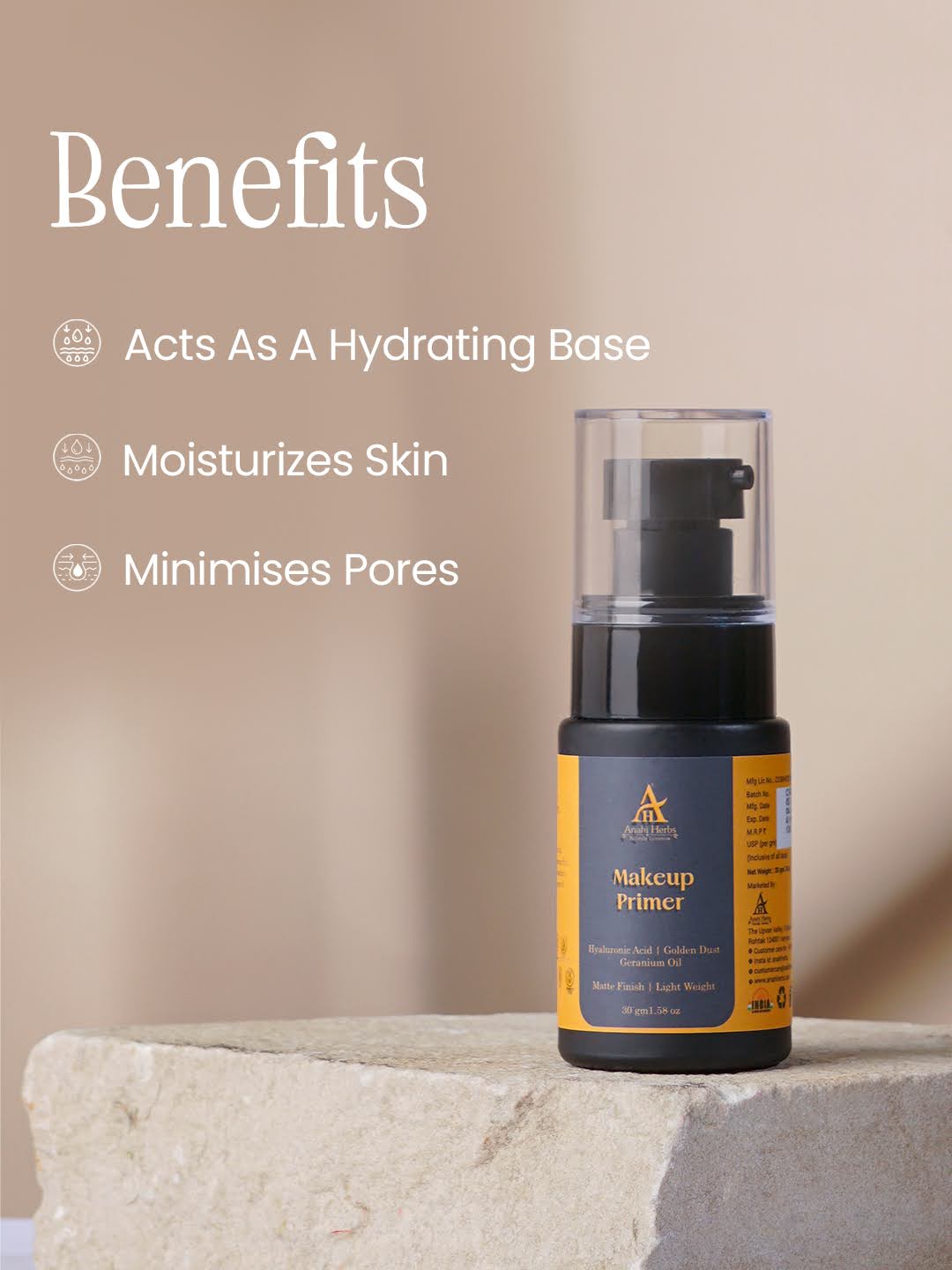 Radiance Boost - Makeup Primer - Anahiherbs