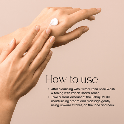 Sehaj - Divine Aqua Moisturizing Cream with with SPF 30 - Anahiherbs