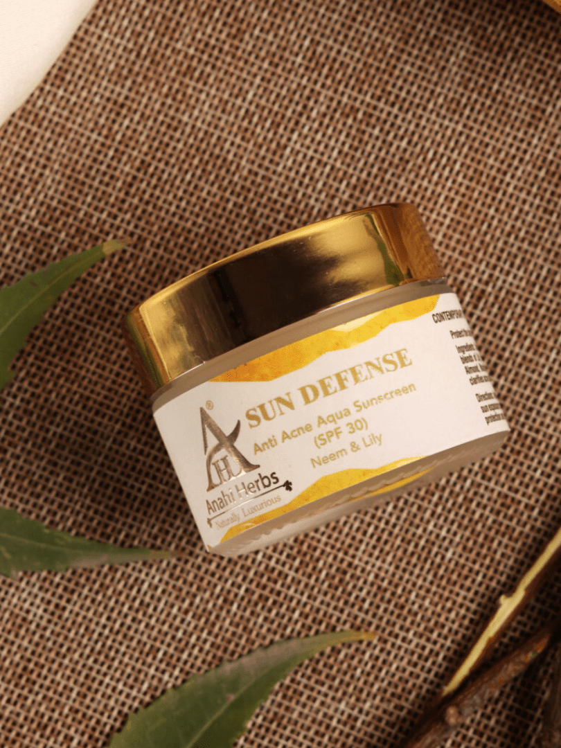 Sun Defence - Anti Acne Aqua Moisturiser Sunscreen with SPF30 - Anahiherbs